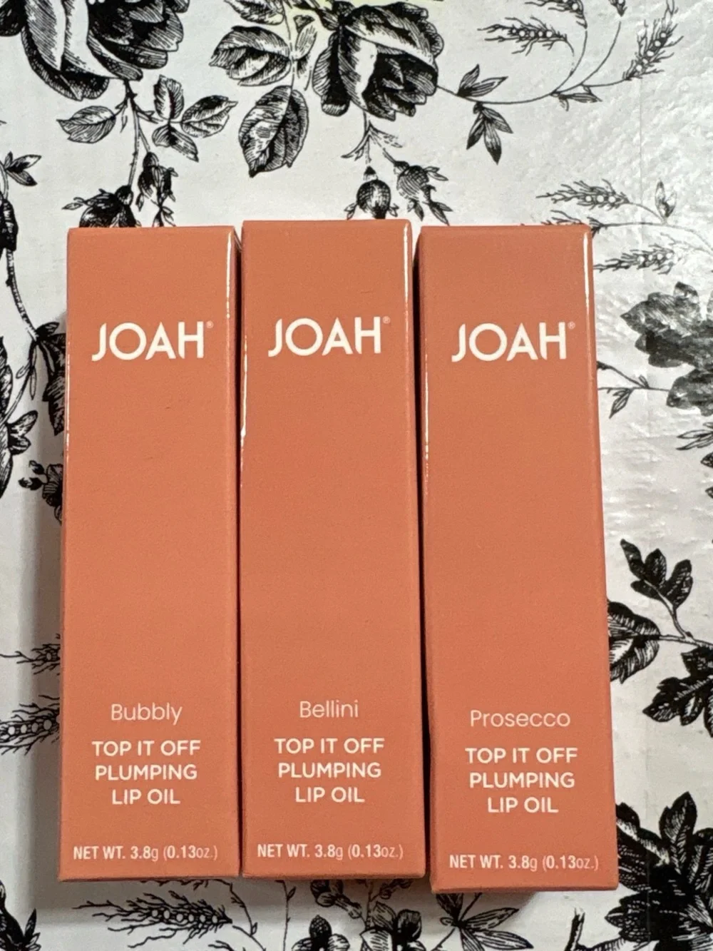 JOAH Top It Off Plumping Lip Oil -(Bubbly, Bellini, Prosecco)
